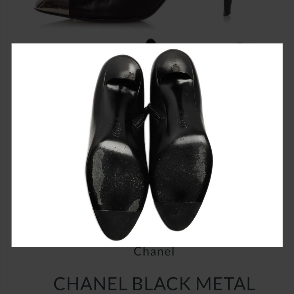 Chanel metal cap toes booties 41 - Picture 7 of 8